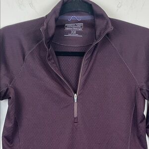 Patagonia Capilene Midweight Zip Long Sleeve Base Layer Dark Purple Women's XS